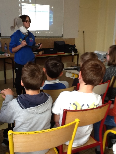 Visite de Katell Alençon à l’école