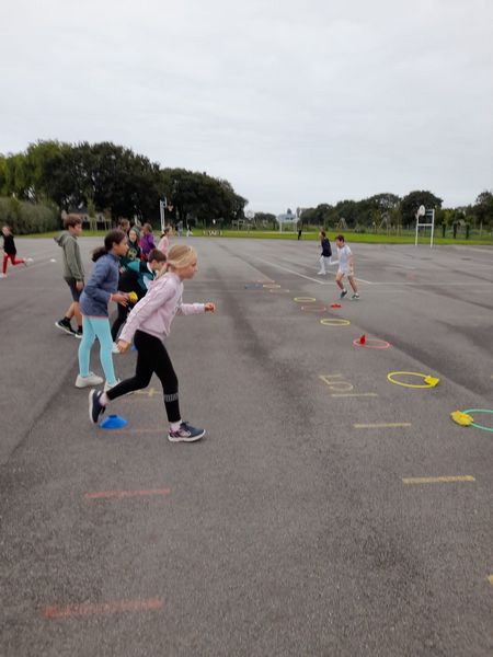 Biathlon avec Yann, animateur sportif en CM2